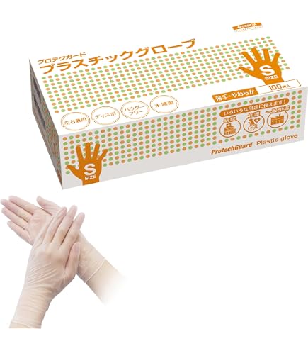 Amazon.co.jp: リーダー プラスチックグローブ Lサイズ 100枚入